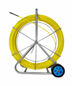 ลวดร้อยสายไฟฟายเบอร์กลาส , Fiberglass Duct Rodder , พร้อมโครงล้อลาก แข็งแรง ยืดหยุ่นสูง สำหรับงานร้อยสายใต้ดินและงานระบบ